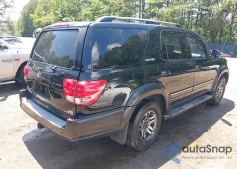 2007 Toyota Sequoia Limited V8 из США, поврежденный, VIN 5TDZT38A27S287877